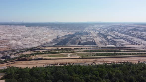 Hambach opencast lignite mine in the Rhenish lignite mining area near Düren