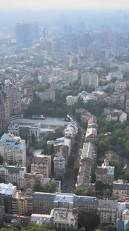 Kyiv Ukraine Aerial View of the City