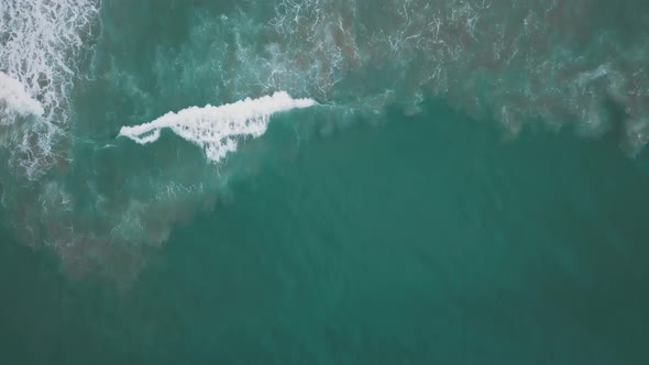 Beach Wave And Boat  Cenital