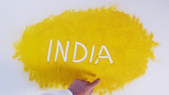 Hand Writes On Turmeric India