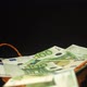 Falling Euro bills in a symbolic wicker basket as a money rain symbol - VideoHive Item for Sale