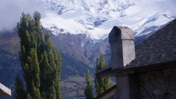 A rural house in the mountains