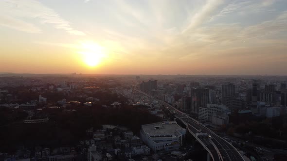 Skyline Aerial view in Motomachi, Yokohama