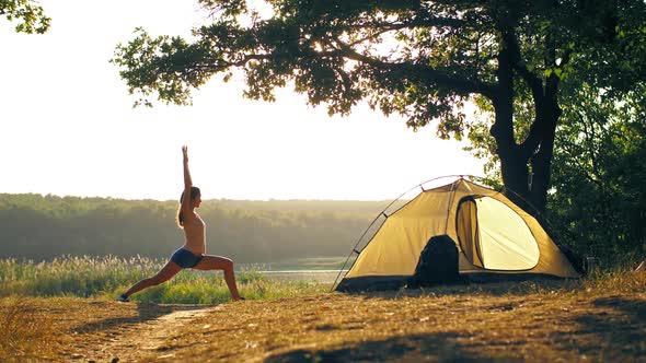 Woman Doing Yoga