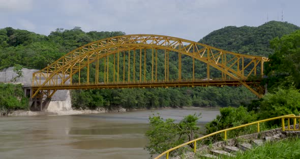 Bridge at the Usumacinta river in Chiapas, Mexico