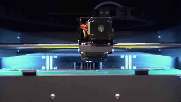 3D Printer Electronic Robot Production Time Lapse