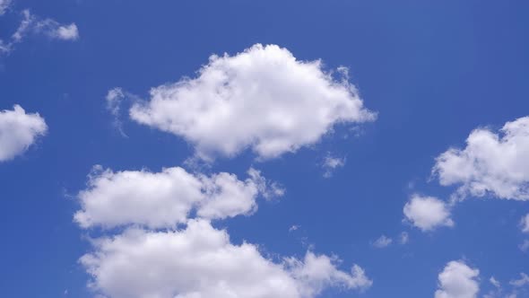 Timelapse Clouds shot with blue sky