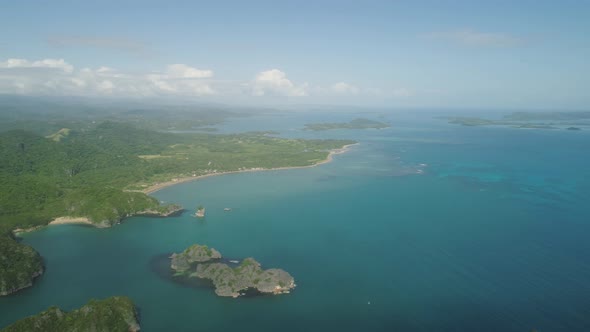 Seascape of Caramoan Islands Camarines Sur Philippines