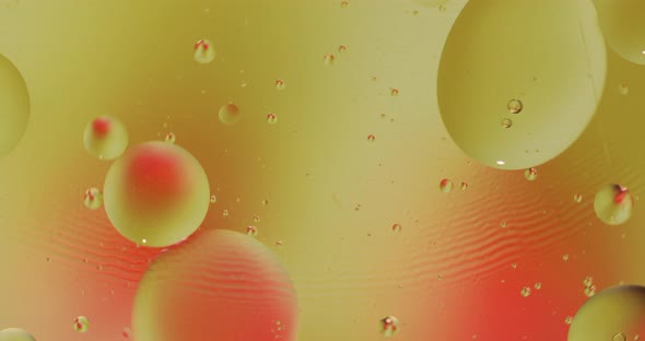 Fantastic Structure of Colorful Bubbles. Chaotic Motion. Abstract Background