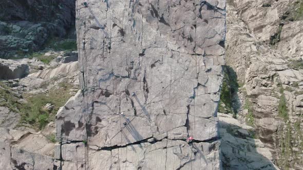 Aerial view of Preikestolen (Pulpit Rock), Norway