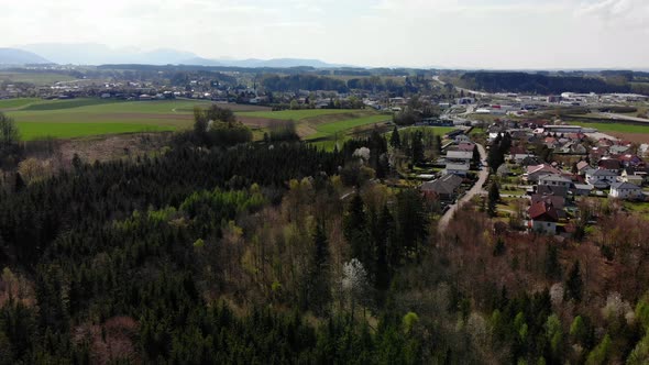 Drone Video of an Village in Upper Austria