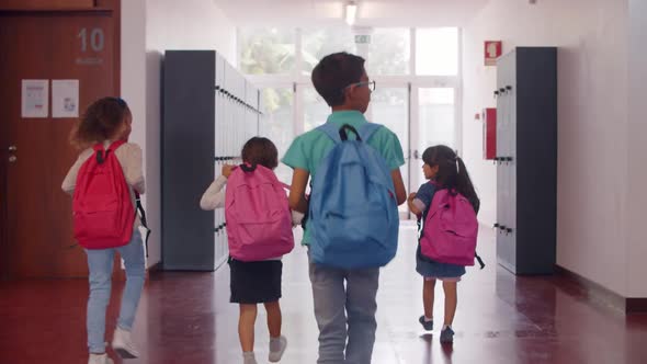 Diverse Group of Schoolchildren of Different Ages