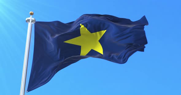 The Burnet Flag, national flag of the Republic of Texas, United States