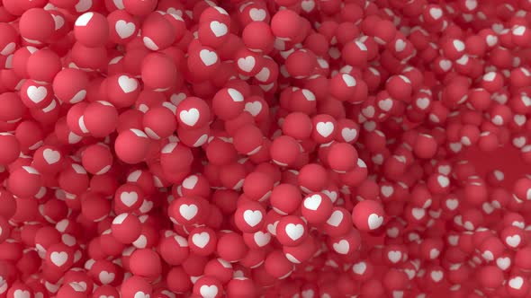 'Love' Emoji Balls - Floating #2