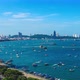 timelapse Aerial top view of of Pattaya beach - VideoHive Item for Sale