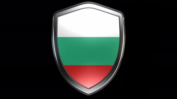 Bulgaria Emblem Transition with Alpha Channel - 4K Resolution