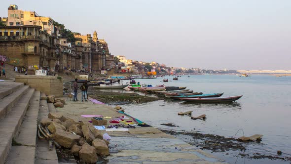 Varanasi City and Ganges River