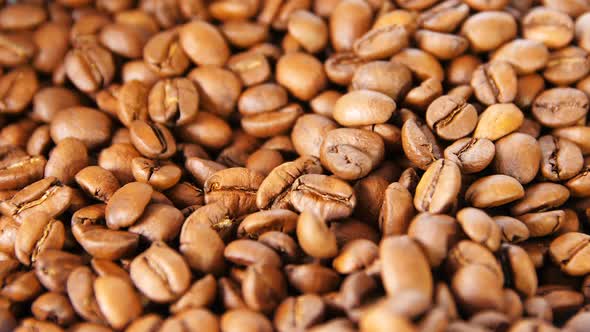 Macro CoffeeBeans Smell Fragrantly After Long Roasting
