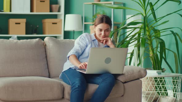 Woman Trying to Sit Comfortably for Relax and Relieve Pain