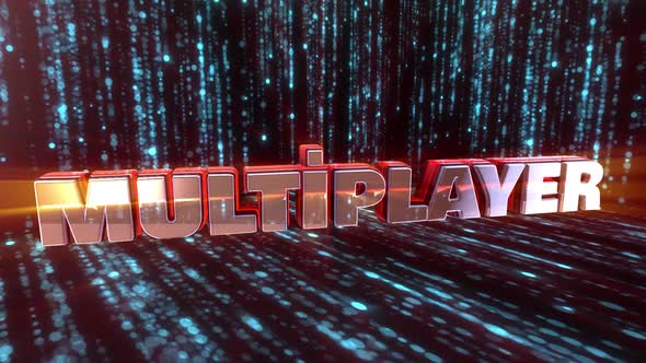 Multiplayer 3d consept text