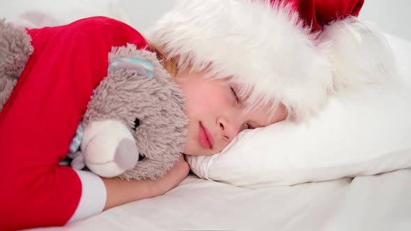 Child Sleeping Before Christmas