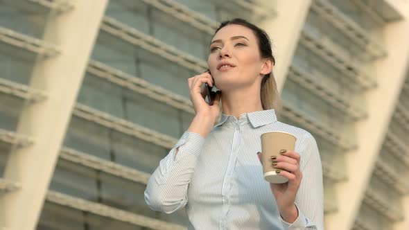 Young Businesswoman on the Phone