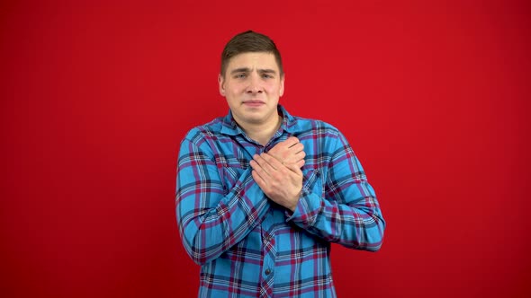 A Young Man Has a Sore Arm