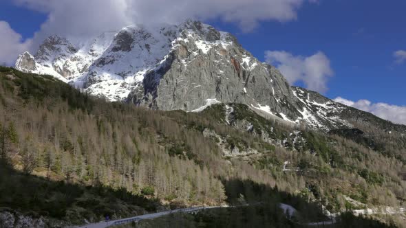 Mountains in Triglav National Park in Slovenia