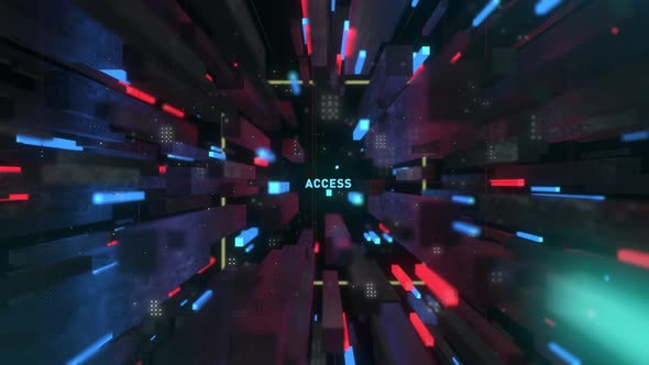 Hitech Digital Scifi Tunnel Word Access