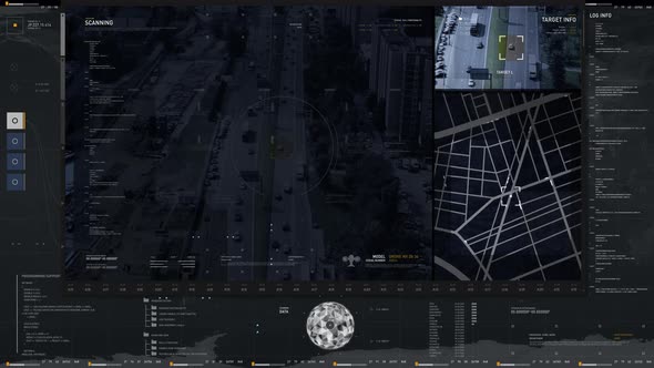 Modern City Surveillance Software Detected Illegal Object In Criminals Car alt