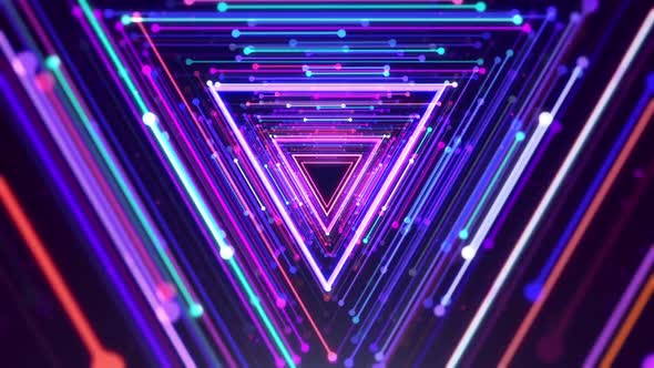 Futuristic Light VJ Background