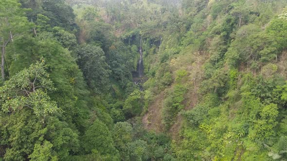 Beautiful Tropical Waterfall BaliIndonesia
