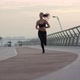Fit Sportswoman Running on Path - VideoHive Item for Sale