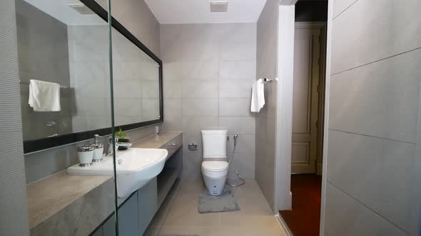 Modern and Stylish Bathroom With Shower Box