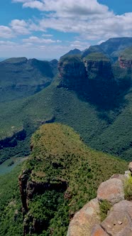 Panorama Route Soute Africa Blyde River Canyon with the Three Rondavelsimpressive View of Three