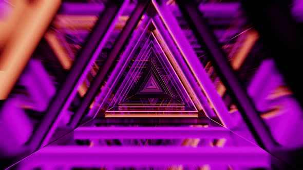 Triangle Purple Sci Fi Background Vj Loop HD