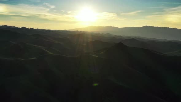 Aerial View of Mountains Landscape in Mongolia