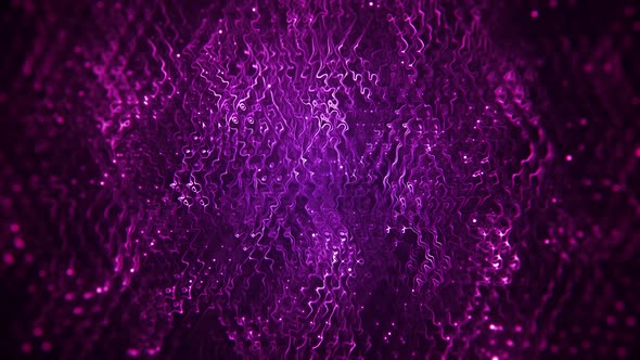 Dark Purple Wavy Turbulent Abstract Background