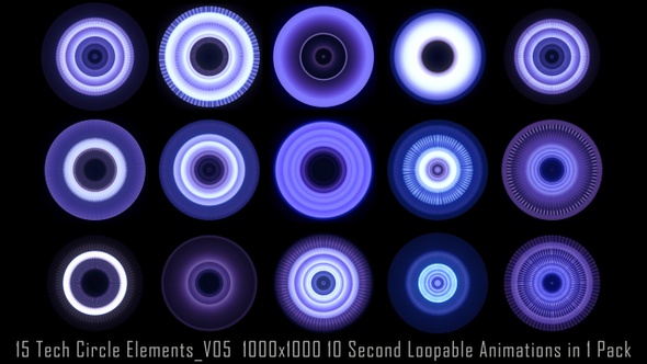 Tech Circle Elements  V05 alt