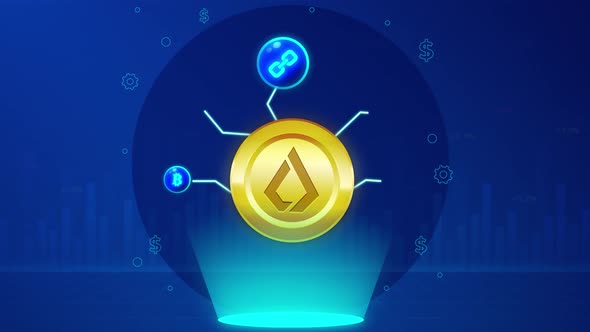 2D Crypto Economic Business Nft Animation Background Lisk