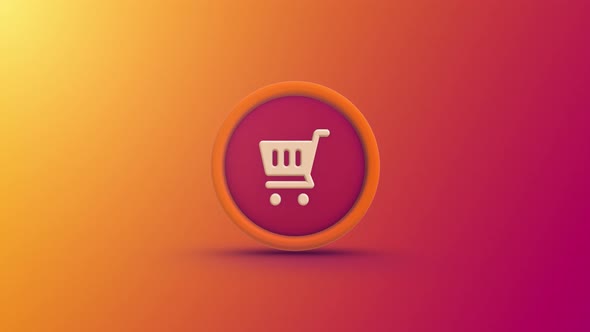 E-Commerce Rotating Coin Looping Background 4K