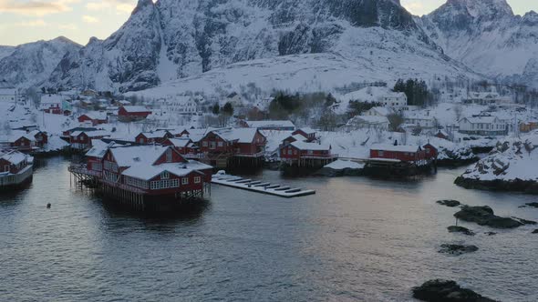 Evening View Of Fishing Houses Rorbu 9