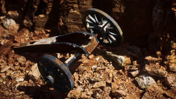 Ancient Historic Gun in the Stone Canyon alt
