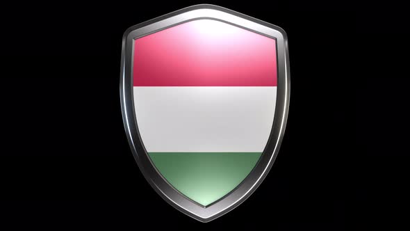 Hungary Emblem Transition with Alpha Channel - 4K Resolution