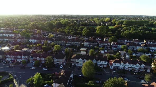 Aerial English Town 