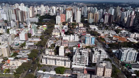 Downtown Curitiba Brazil. Landmark of city. Capital of Parana state.