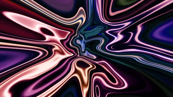 Abstract Colorful Smooth Liquid Background Animation