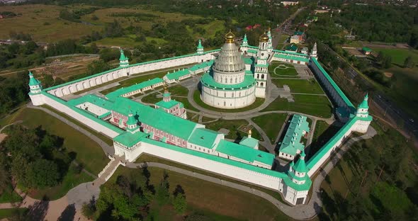 New Jerusalem Monastery, Russia. Aerial