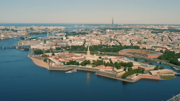 Peter and Paul Fortress in Saint-Petersburg