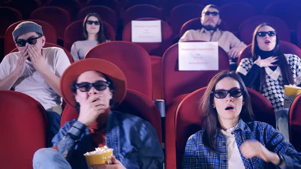 Viewers Get Surprised While Watching a Movie at the Cinema